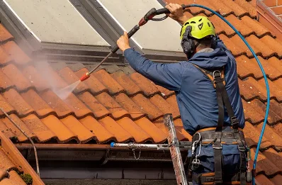 Démoussage et hydrofuge de toiture à Fesques